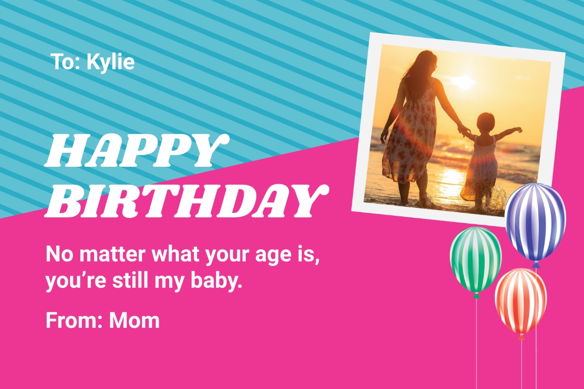 Free Birthday Card For Daughter Templates Editable And Printable