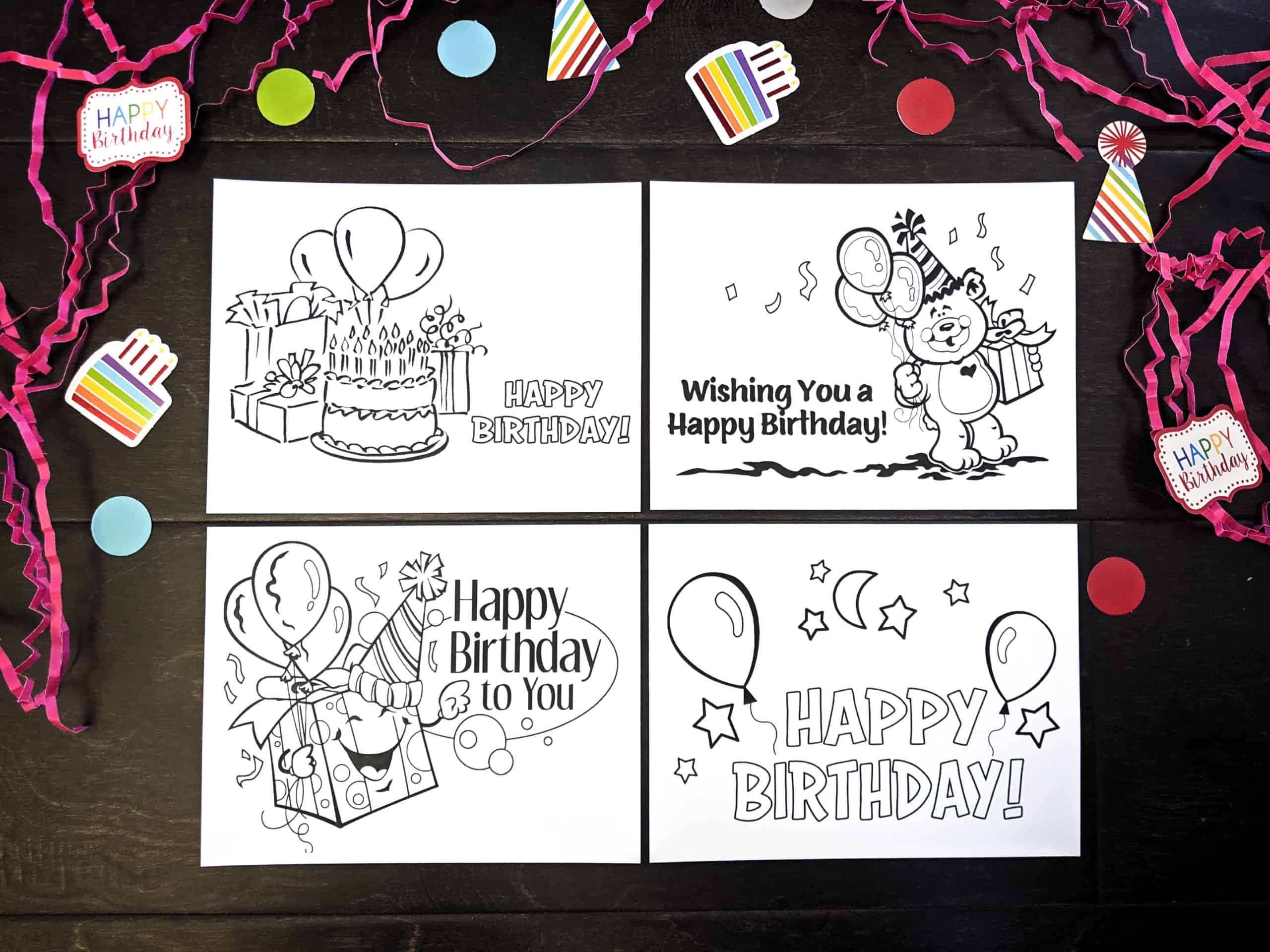 free printable birthday cards for kids
