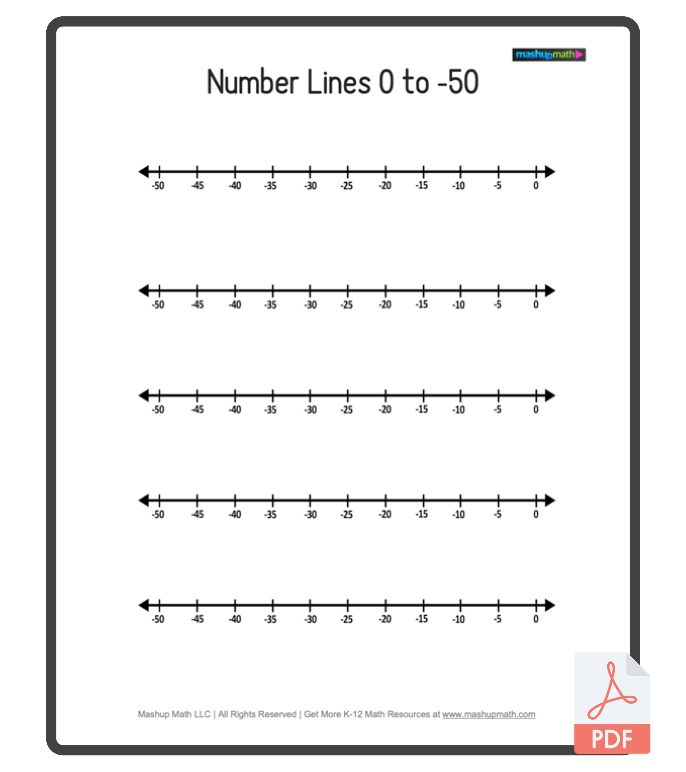 number line to 30 printable