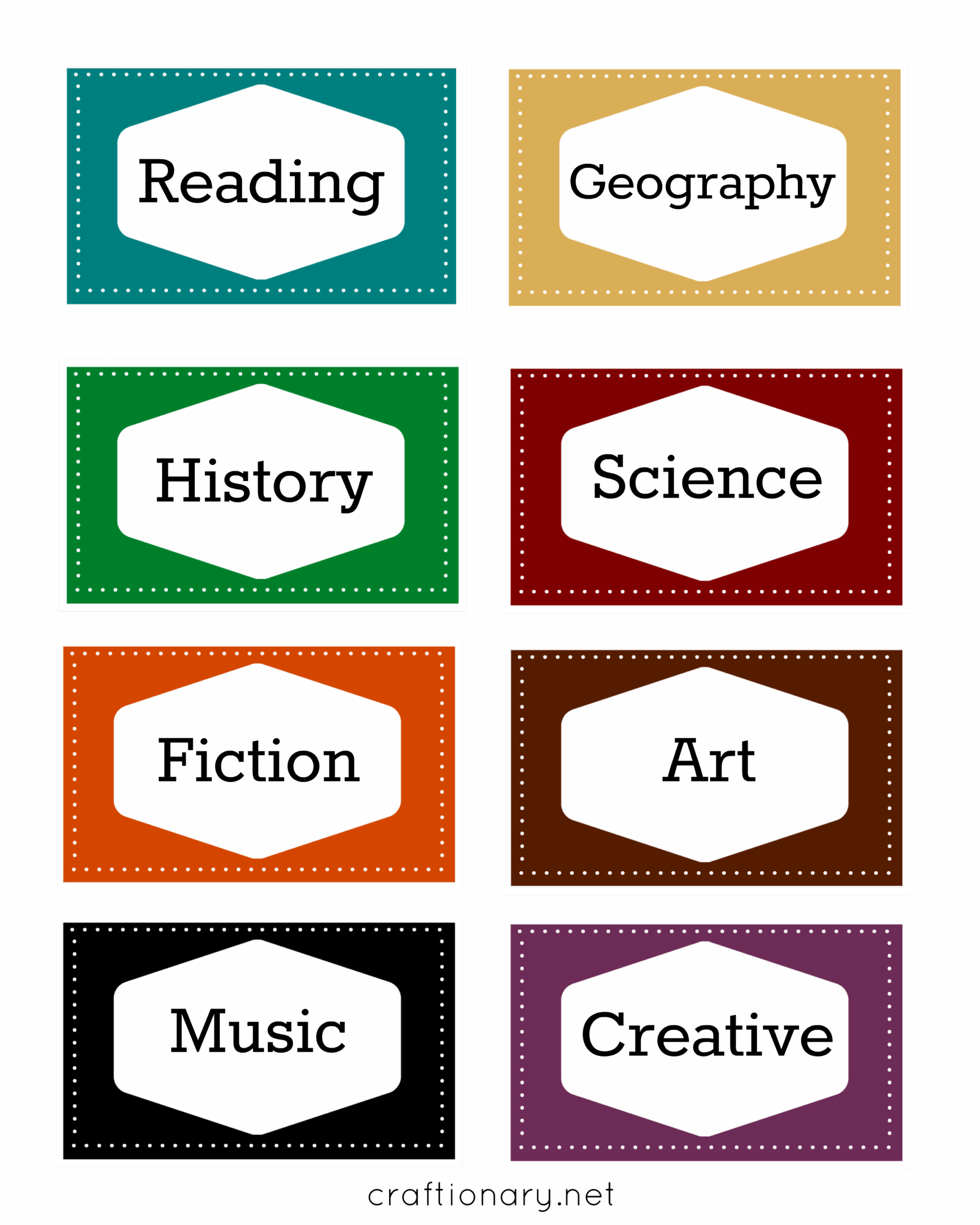 Free Book Label Printables Books Organization Craftionary Worksheets Library