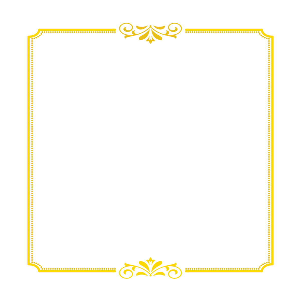 Free Border Clipart PNG To Customize And Download