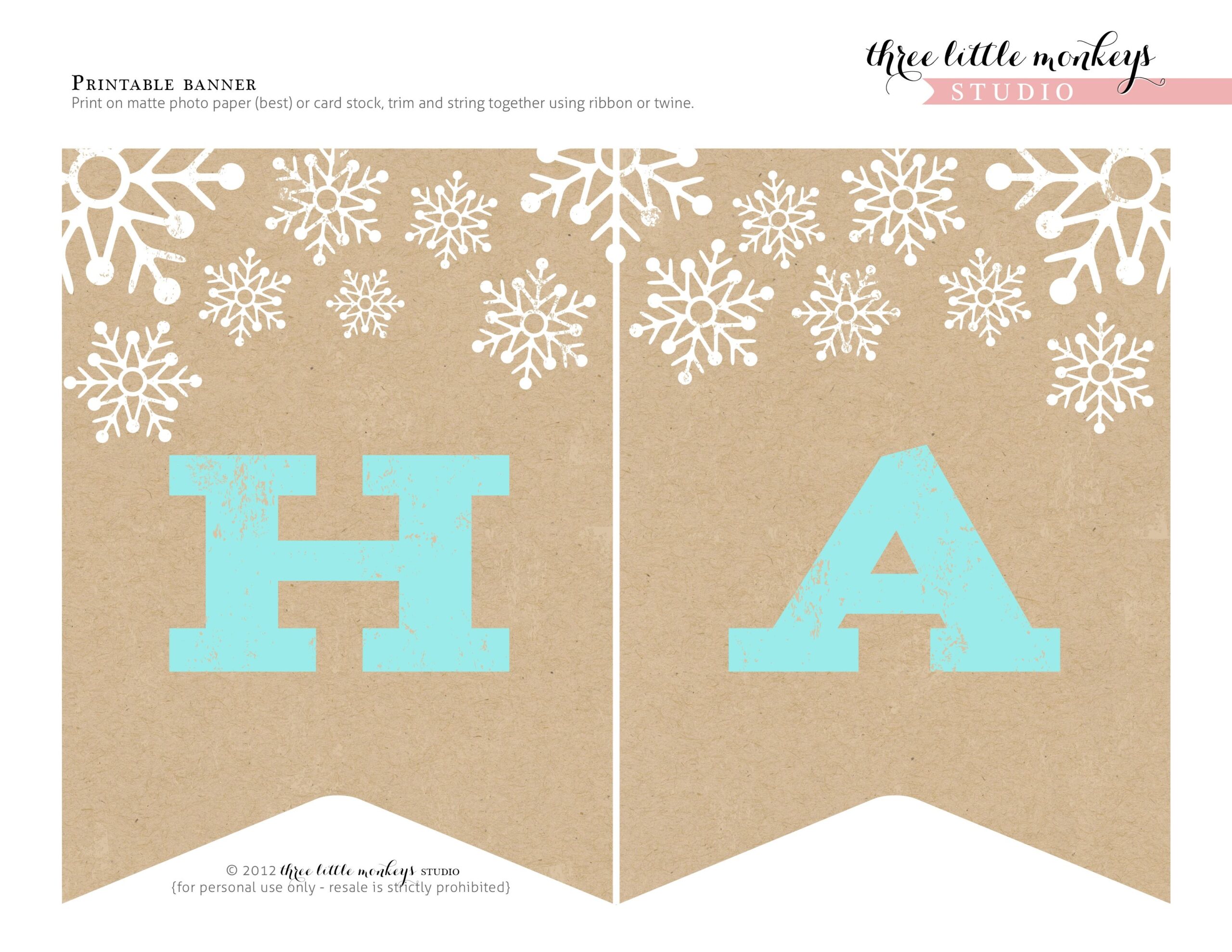 FREE Christmas Party Printables From Three Little Monkeys Studio Worksheets Library