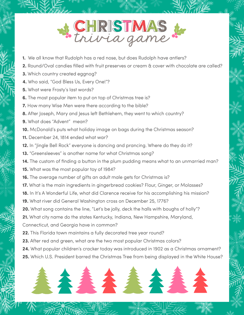 Free Christmas Trivia Printables Games For The Family Lil Luna Free Christmas Trivia Printables Games For The Family Lil Luna