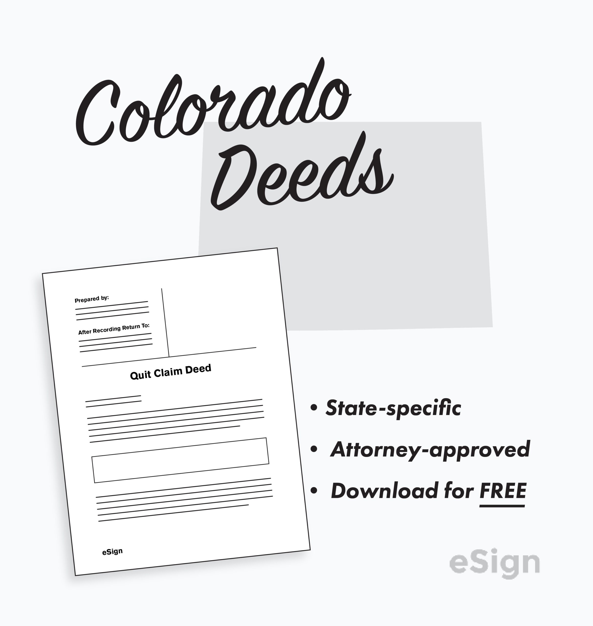 Free Colorado Deed Forms 5 PDF Word