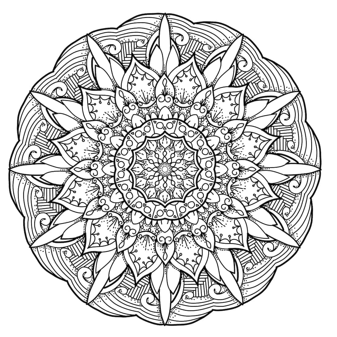 mandala coloring pages printable free
