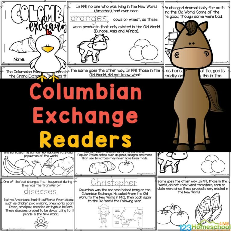 FREE Columbian Exchange For Kids Printable Readers
