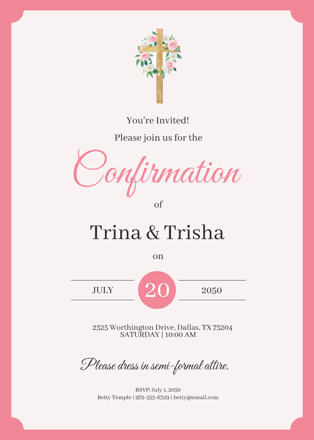 free printable confirmation cards