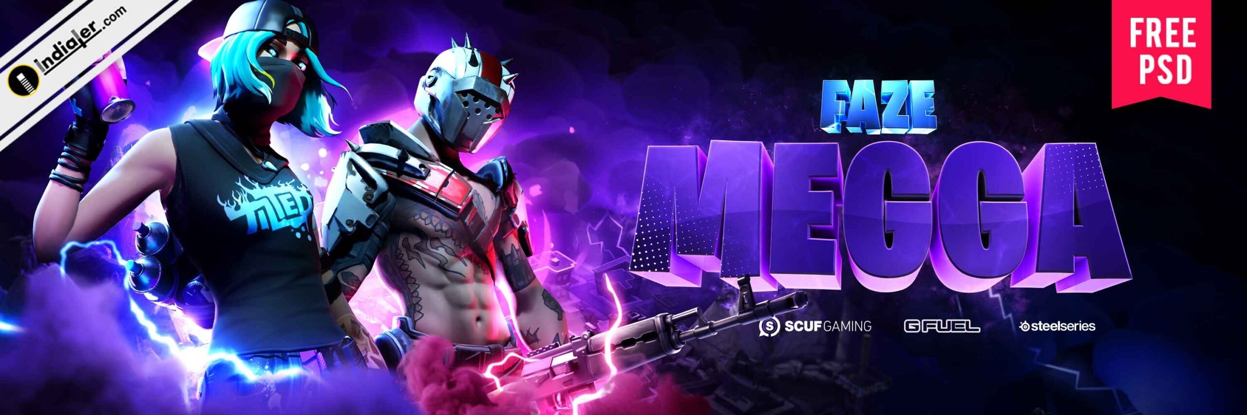 Free Cover Banner For Season X Fortnite Game PSD Template Indiater