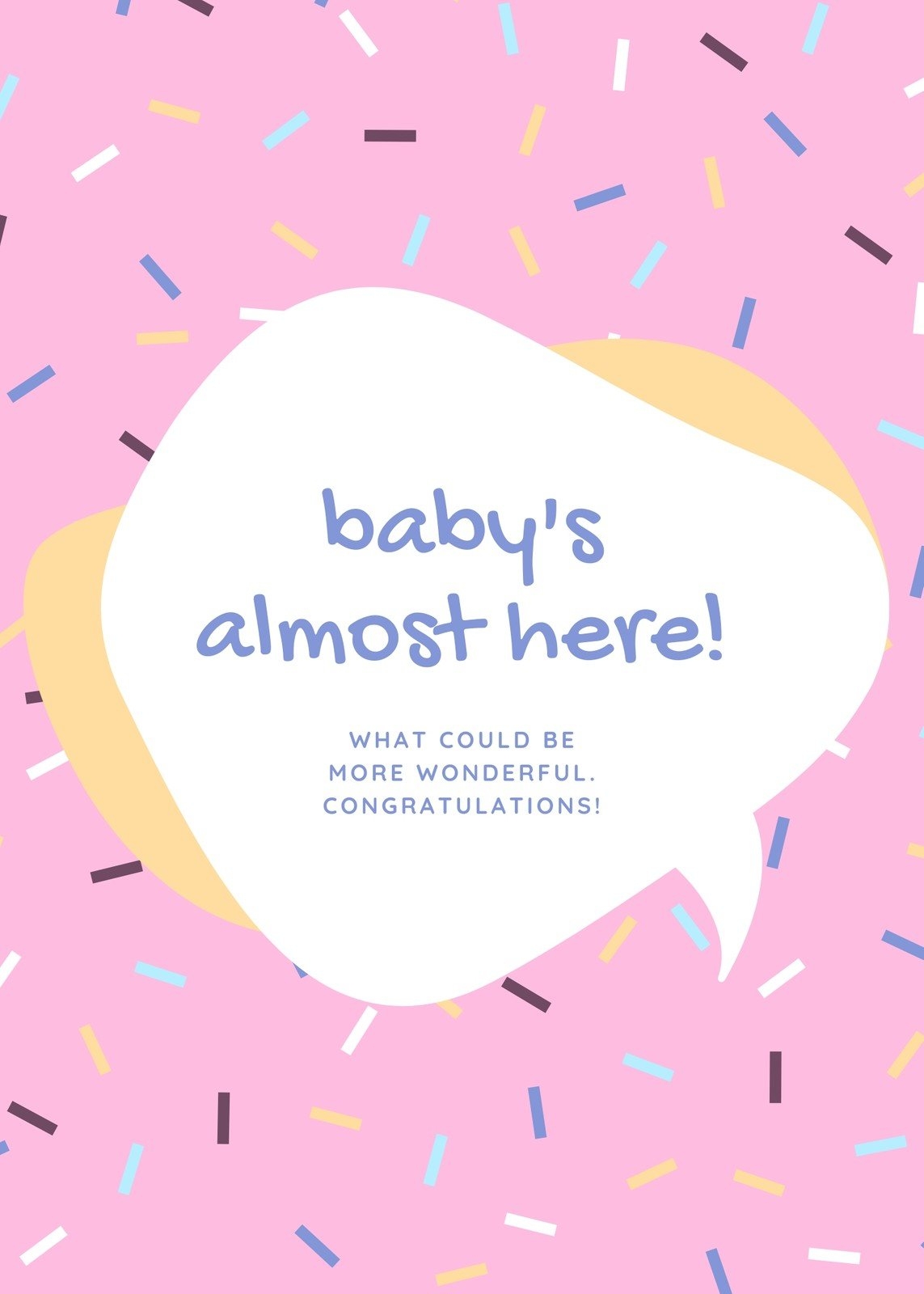 Free Custom Printable Baby Shower Card Templates Canva