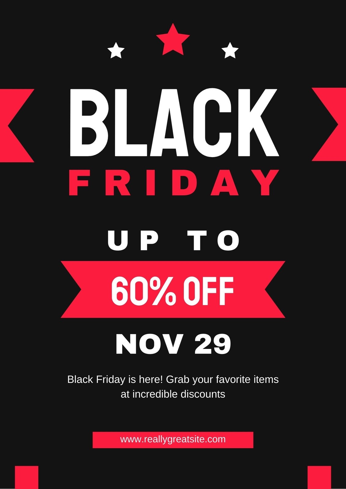 Free Custom Printable Black Friday Poster Templates Canva