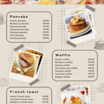 Free Custom Printable Breakfast Menu Templates Canva