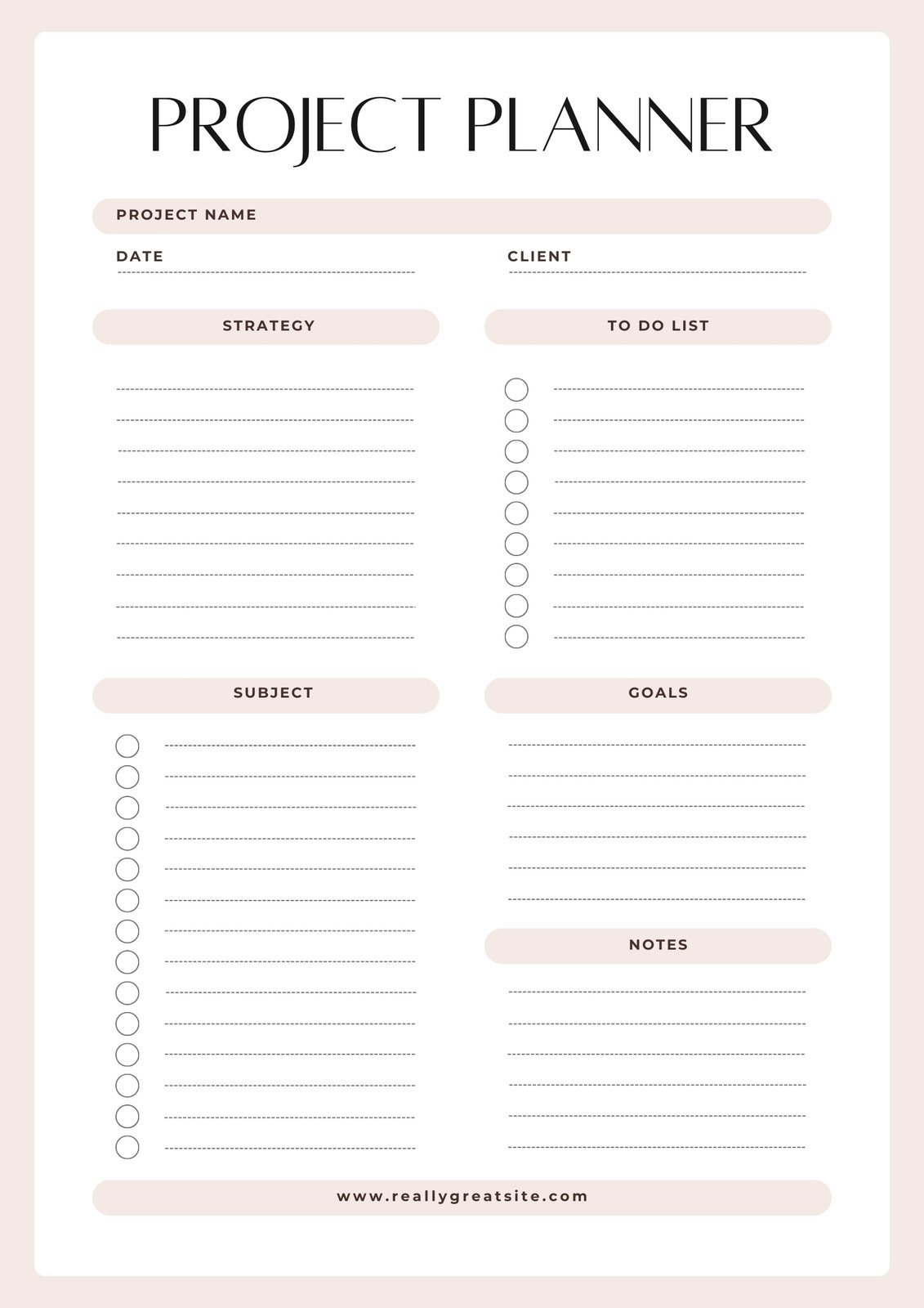 Free Custom Printable Business Planner Templates Canva
