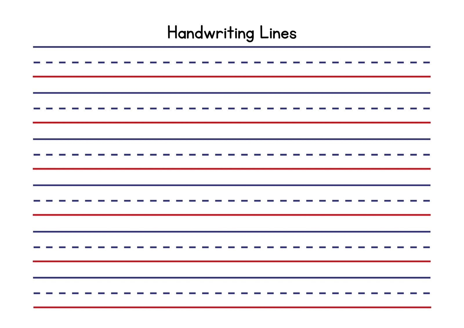 printable kindergarten writing paper pdf