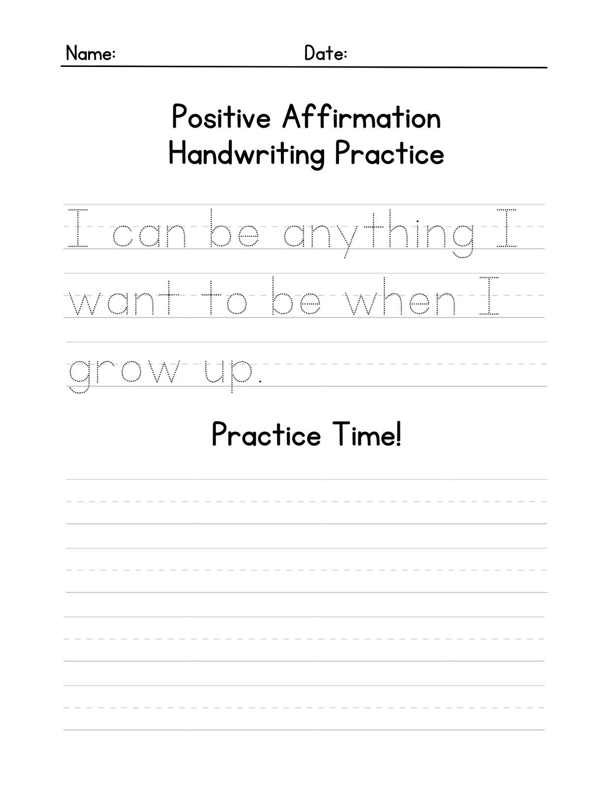 free printable handwriting paper