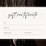 Free Custom Printable Massage Gift Certificate Templates Canva