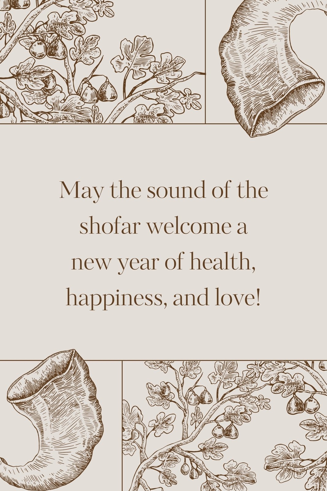 Free Custom Printable Rosh Hashanah Card Templates Canva