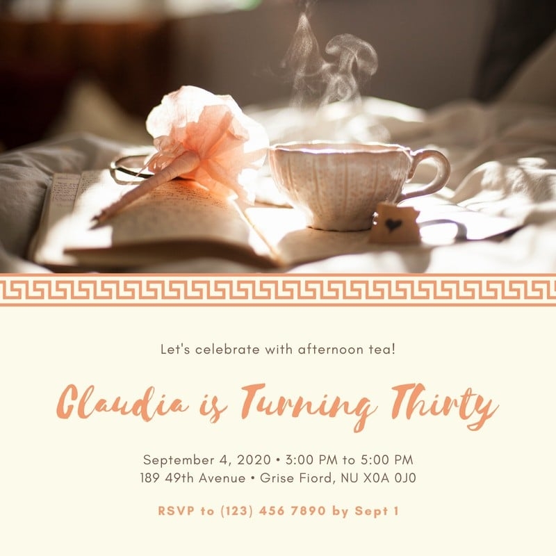 printable tea party invitations