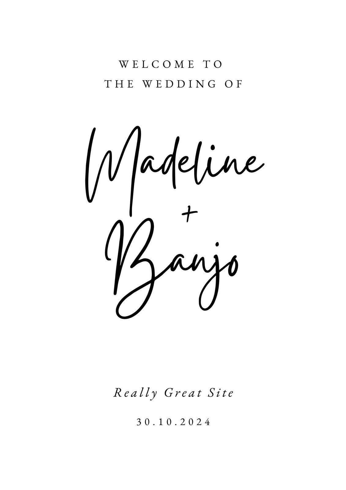 Free Custom Printable Wedding Poster Templates Canva
