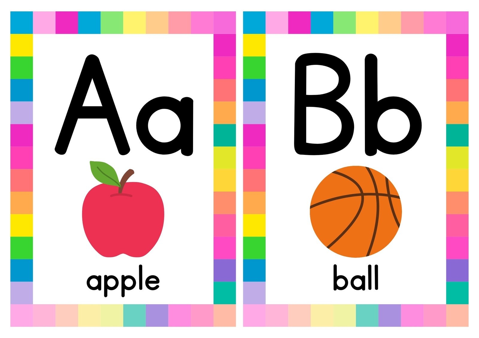 abc flash cards printable