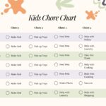 Free Customizable Chore Chart Templates To Print Canva