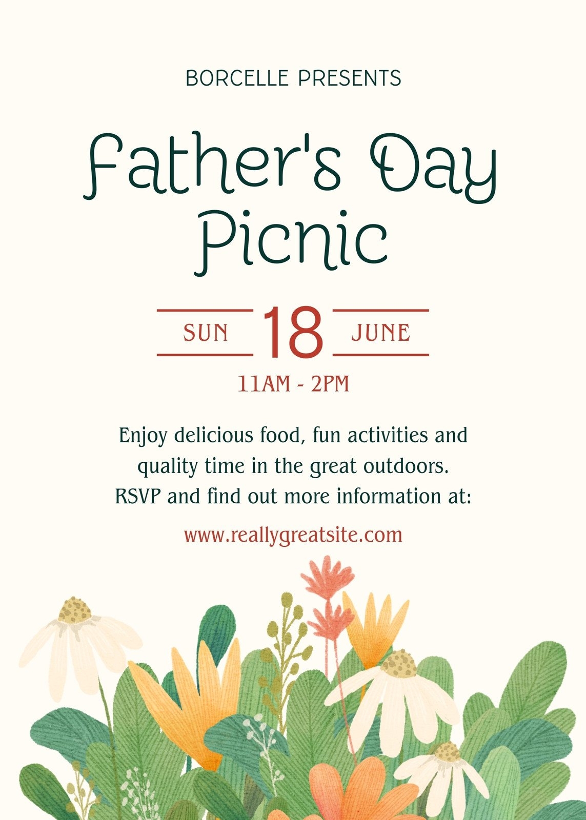 free printable picnic invitation template