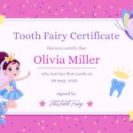 Free Customizable Tooth Fairy Certificate Templates Canva