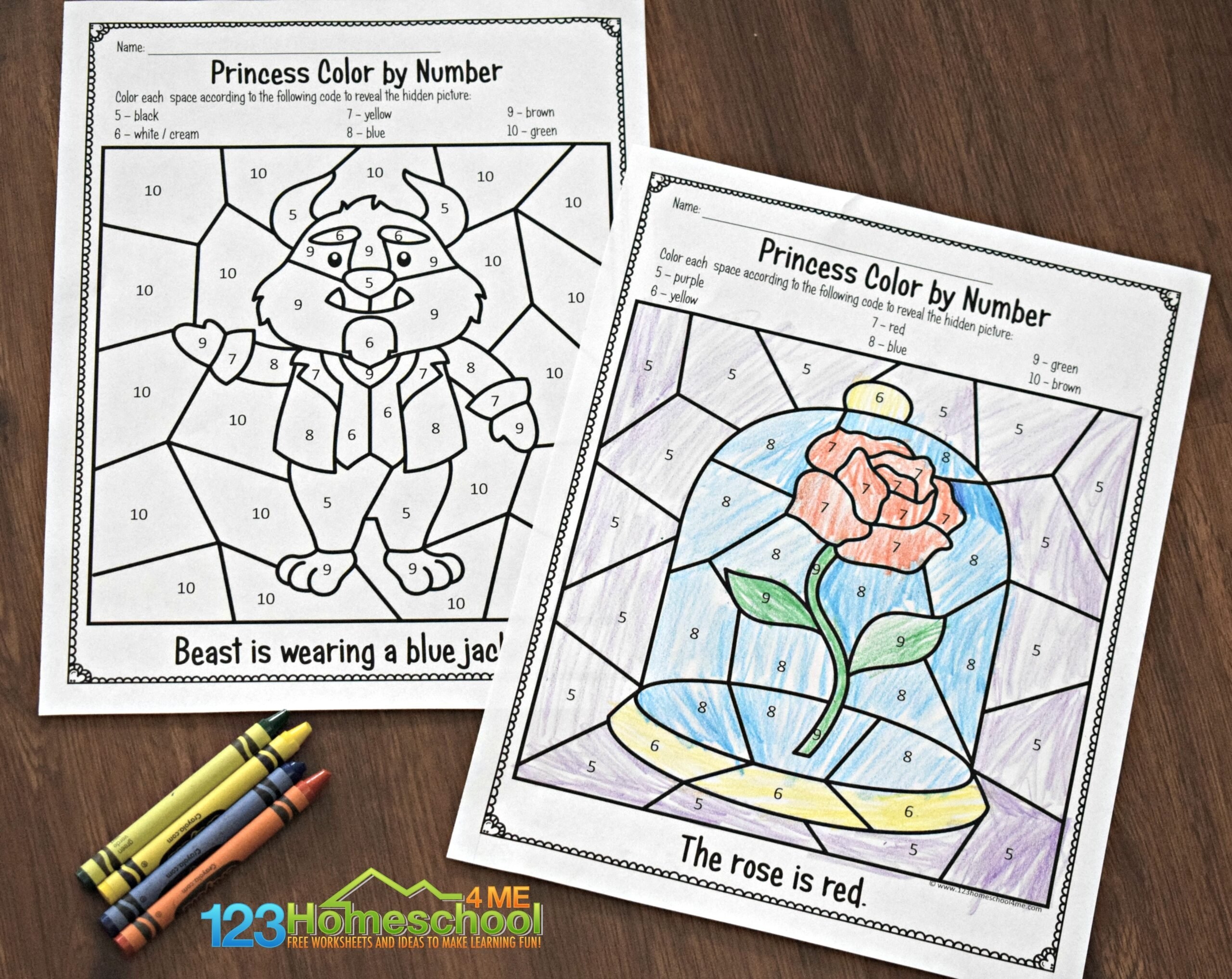 printable color by numbers for adults