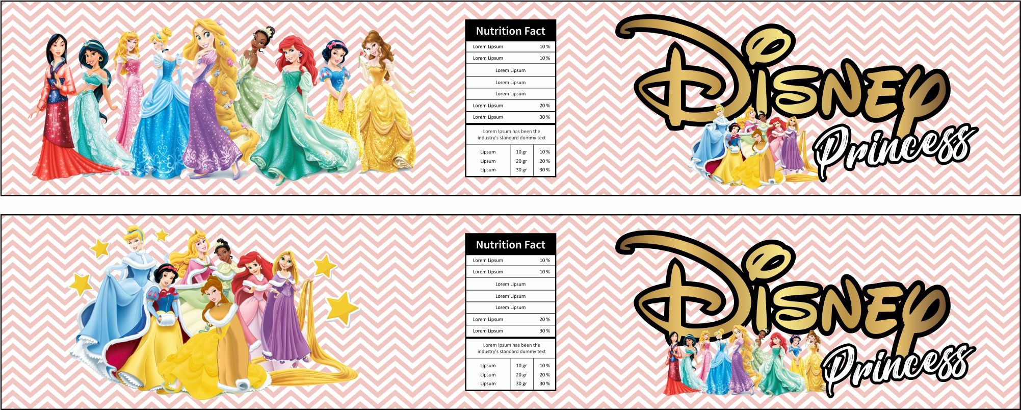 FREE Disney Princess ALL Party Supplies Templates Download Worksheets Library