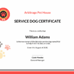 Free Dog Certificate Template To Edit Online