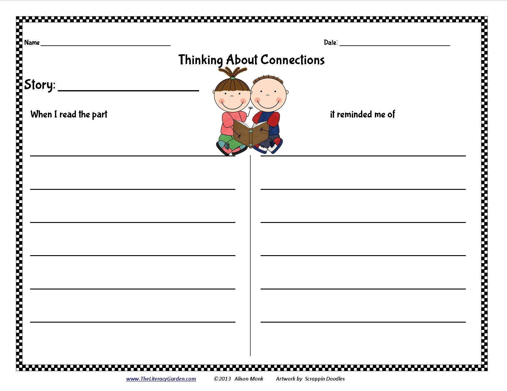 FREE Download Making Connections The Literacy Garden Worksheets Library
