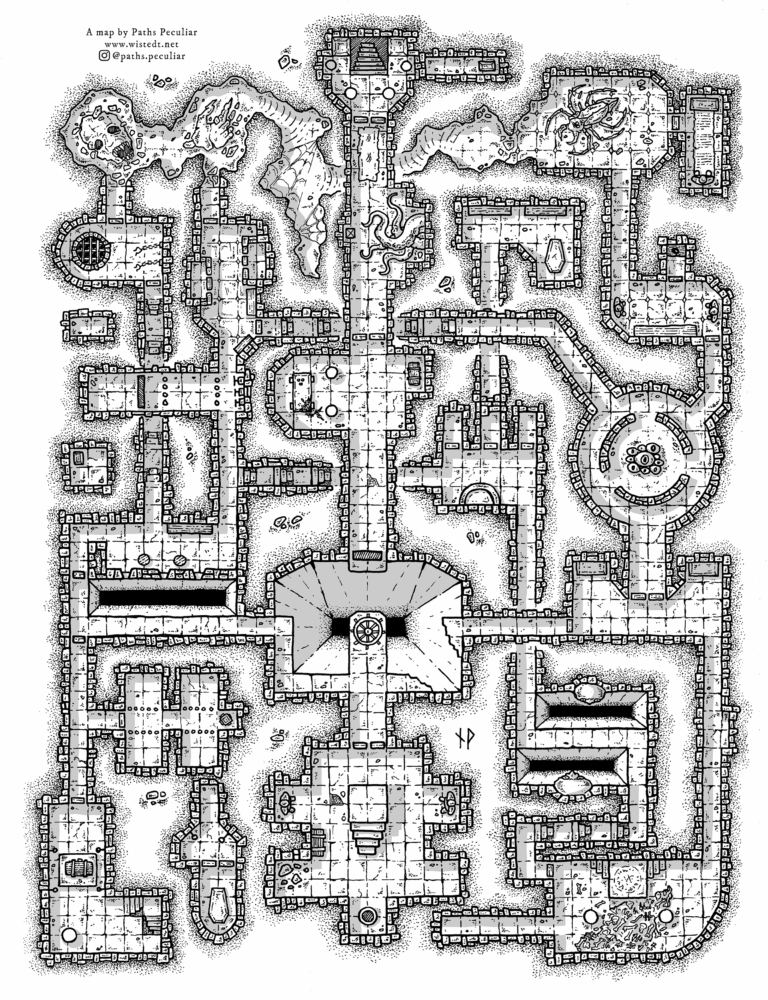 Free Dungeon Map The Malign Marathon Paths Peculiar