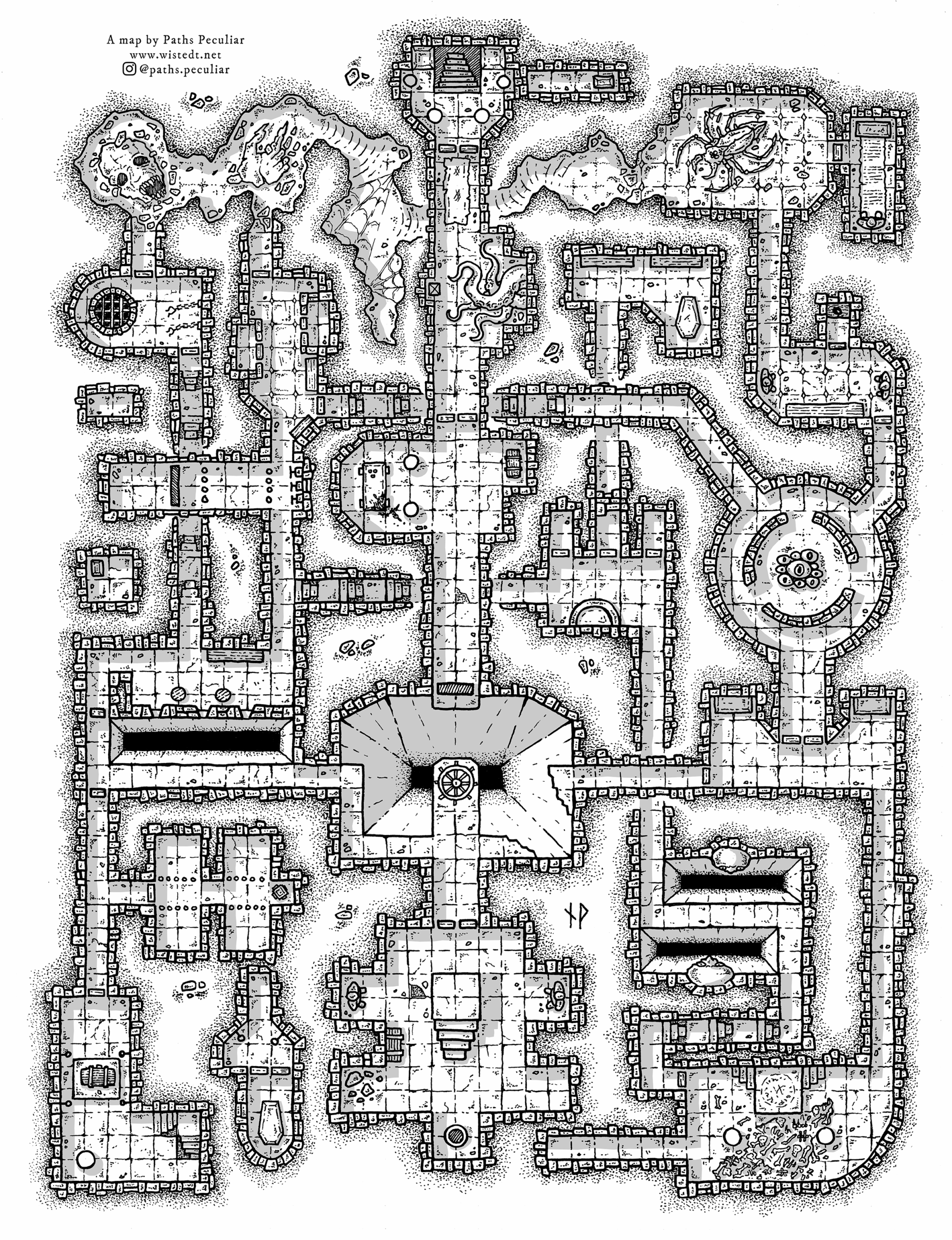Free Dungeon Map The Malign Marathon Paths Peculiar
