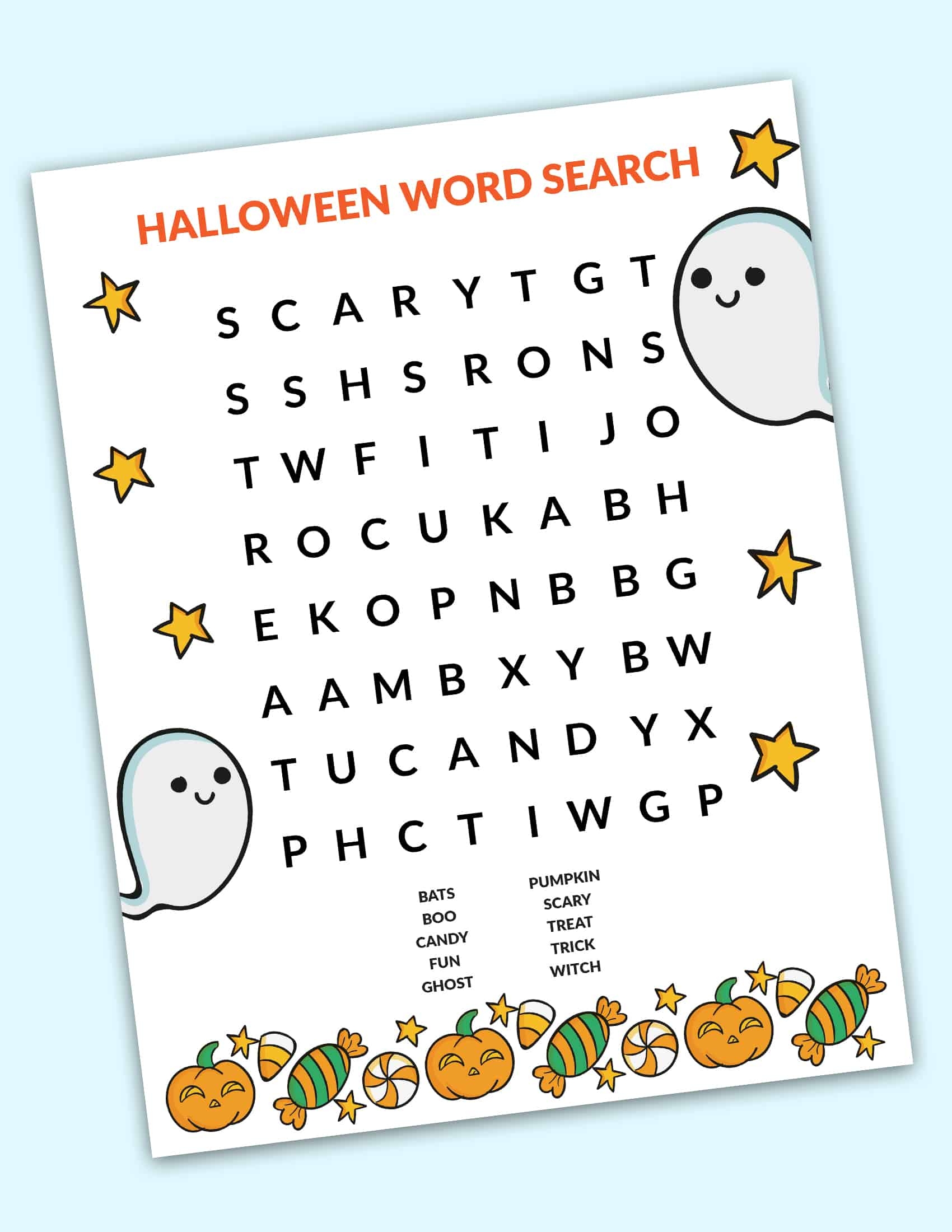 easy word search printable