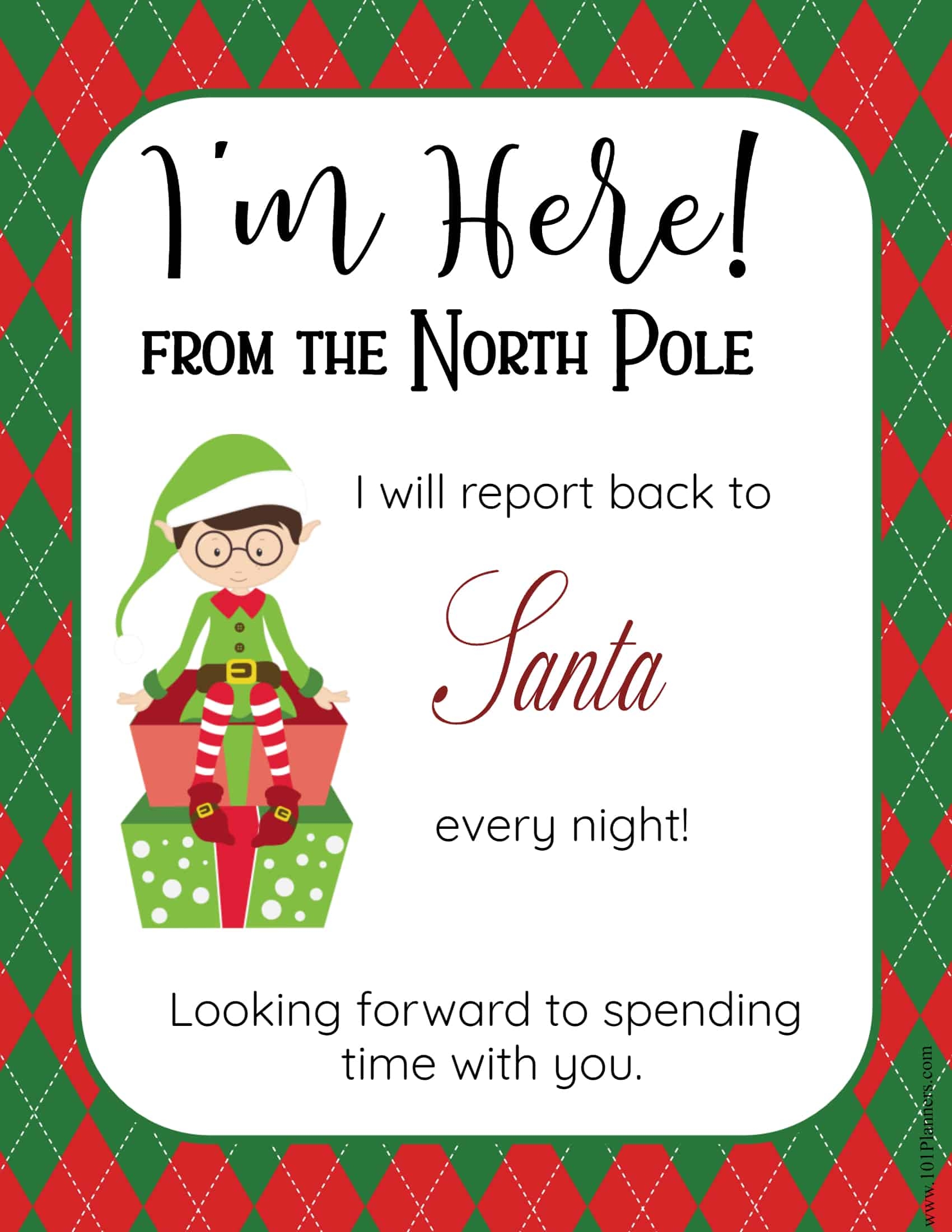 letters from elf on the shelf printable