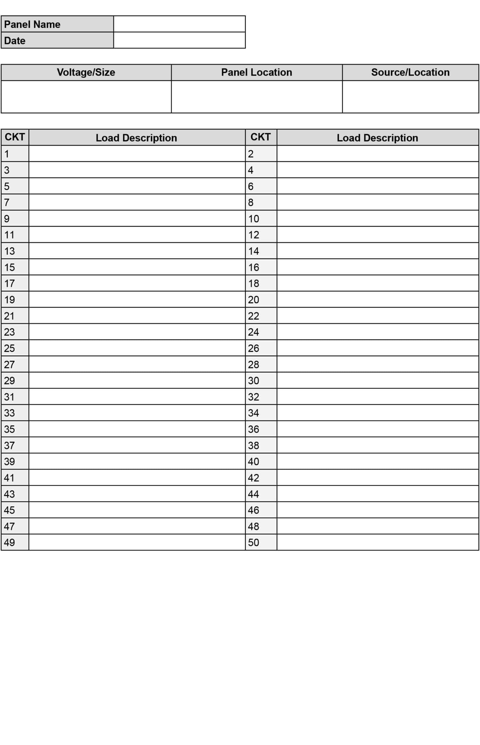Free Electrical Panel Labeling Templates Print Breaker Box And Circuit Labels In PDF Office And GDocs Free Electrical Panel Labeling Templates Print Breaker Box And Circuit Labels In PDF Office And GDocs