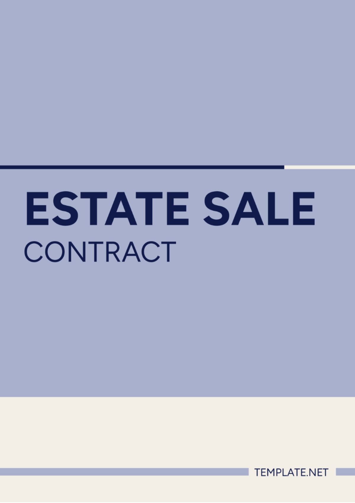 Free Estate Sale Contract Template To Edit Online