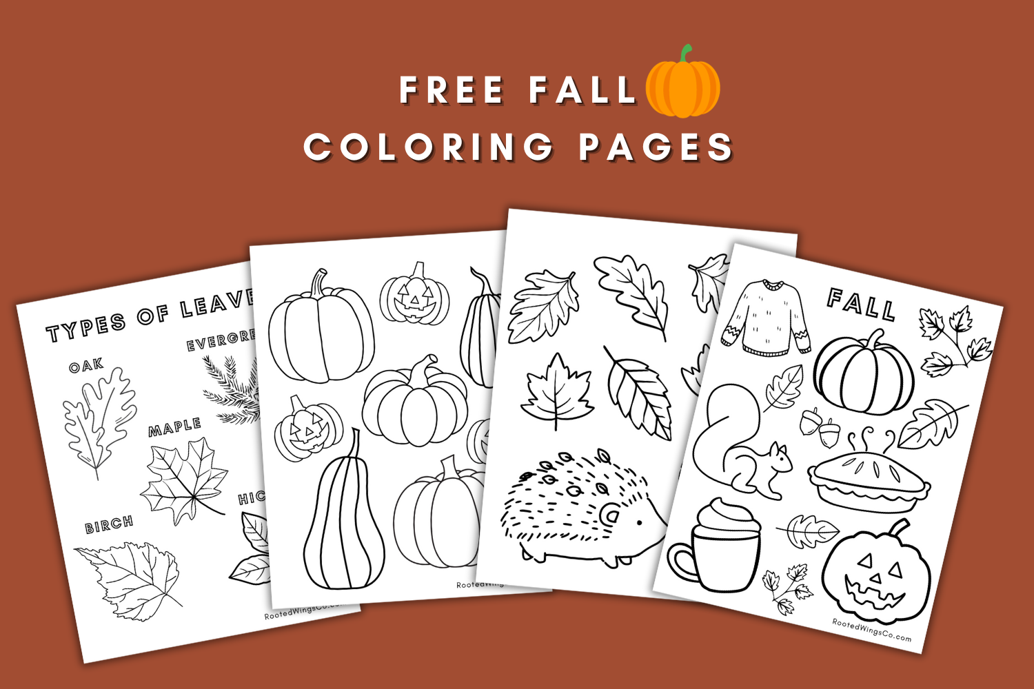 free fall printable coloring pages