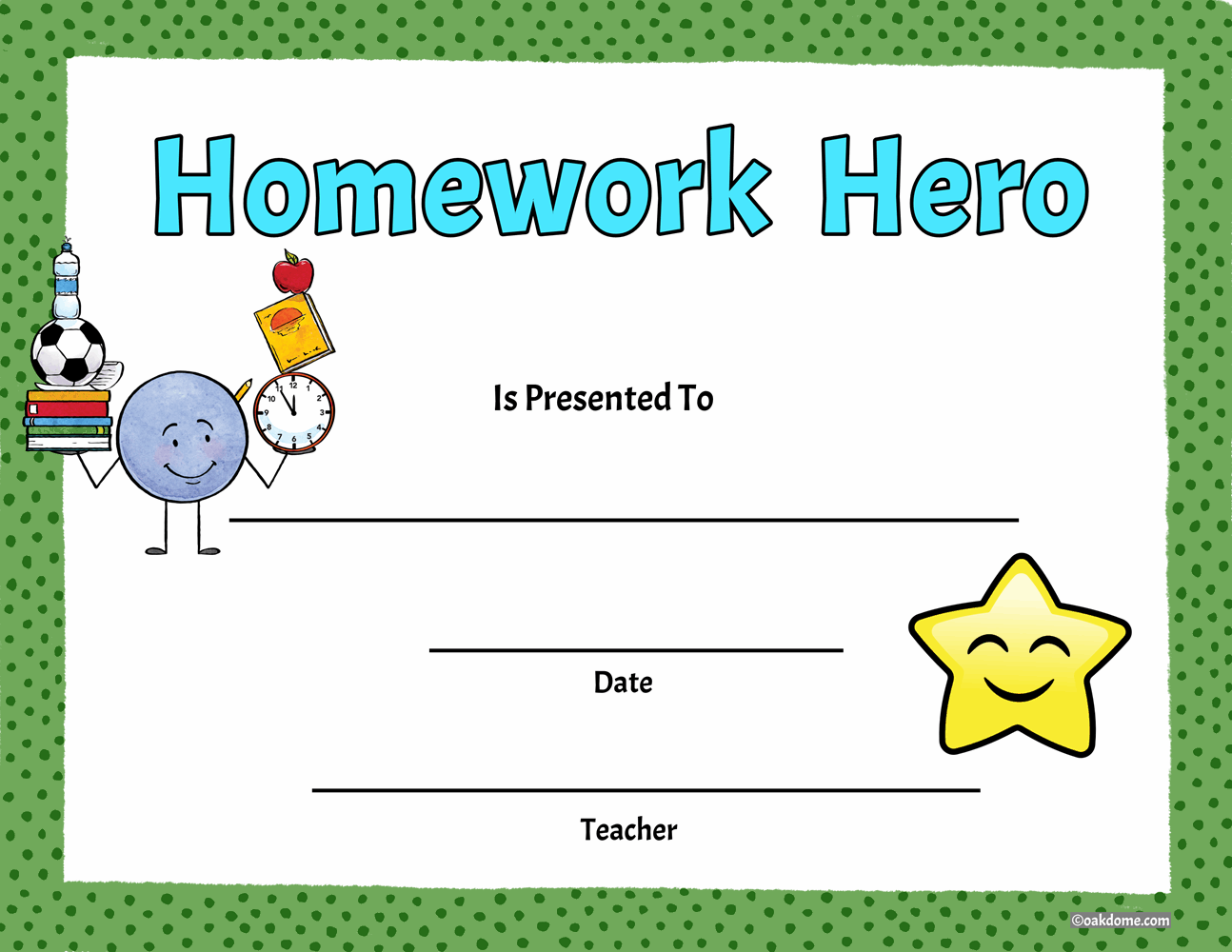 free printable hero certificates