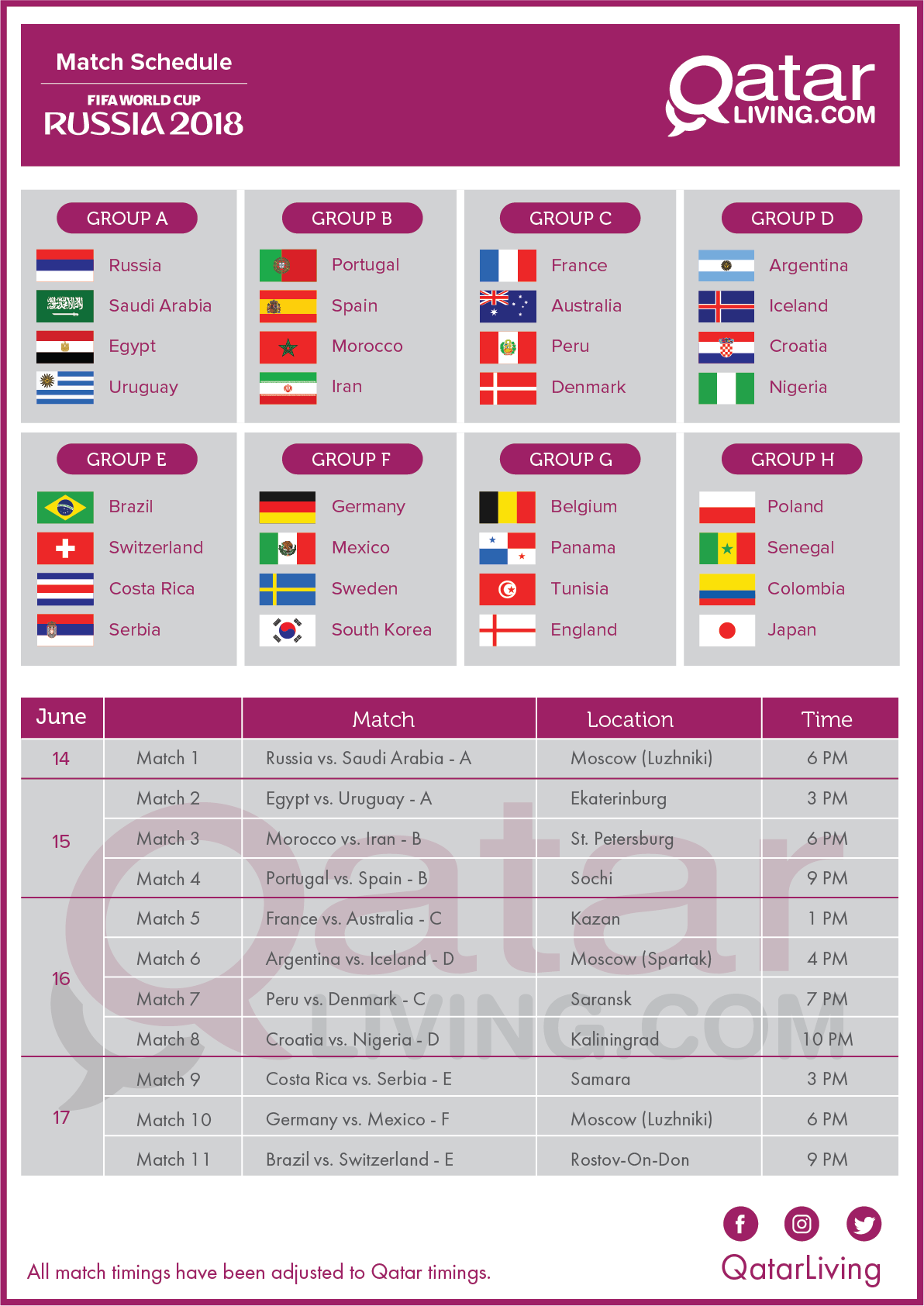 Free Fifa World Cup 2018 Schedule Print Version Download Free Fifa World Cup 2018 Schedule Print Version Png Images Free Worksheets On Clipart Library