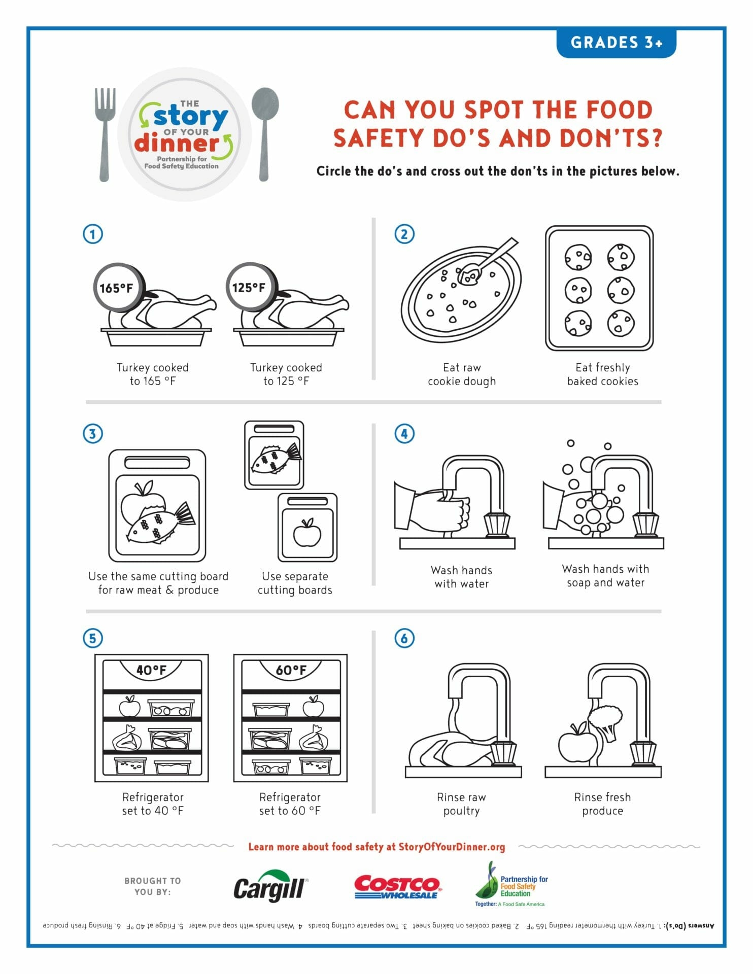 Free Food Safety Worksheet Download Free Food Safety Worksheet 