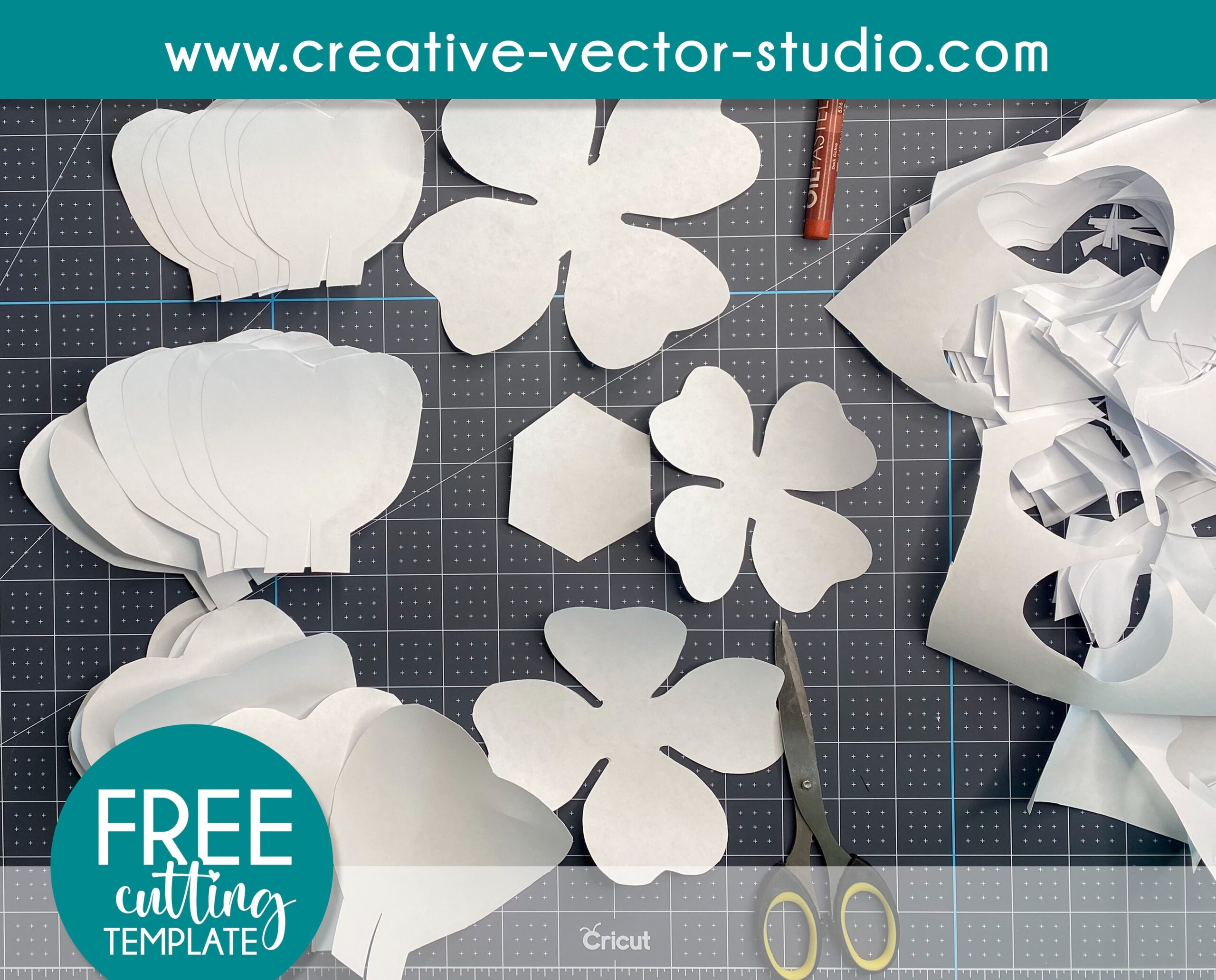 free printable giant flower template