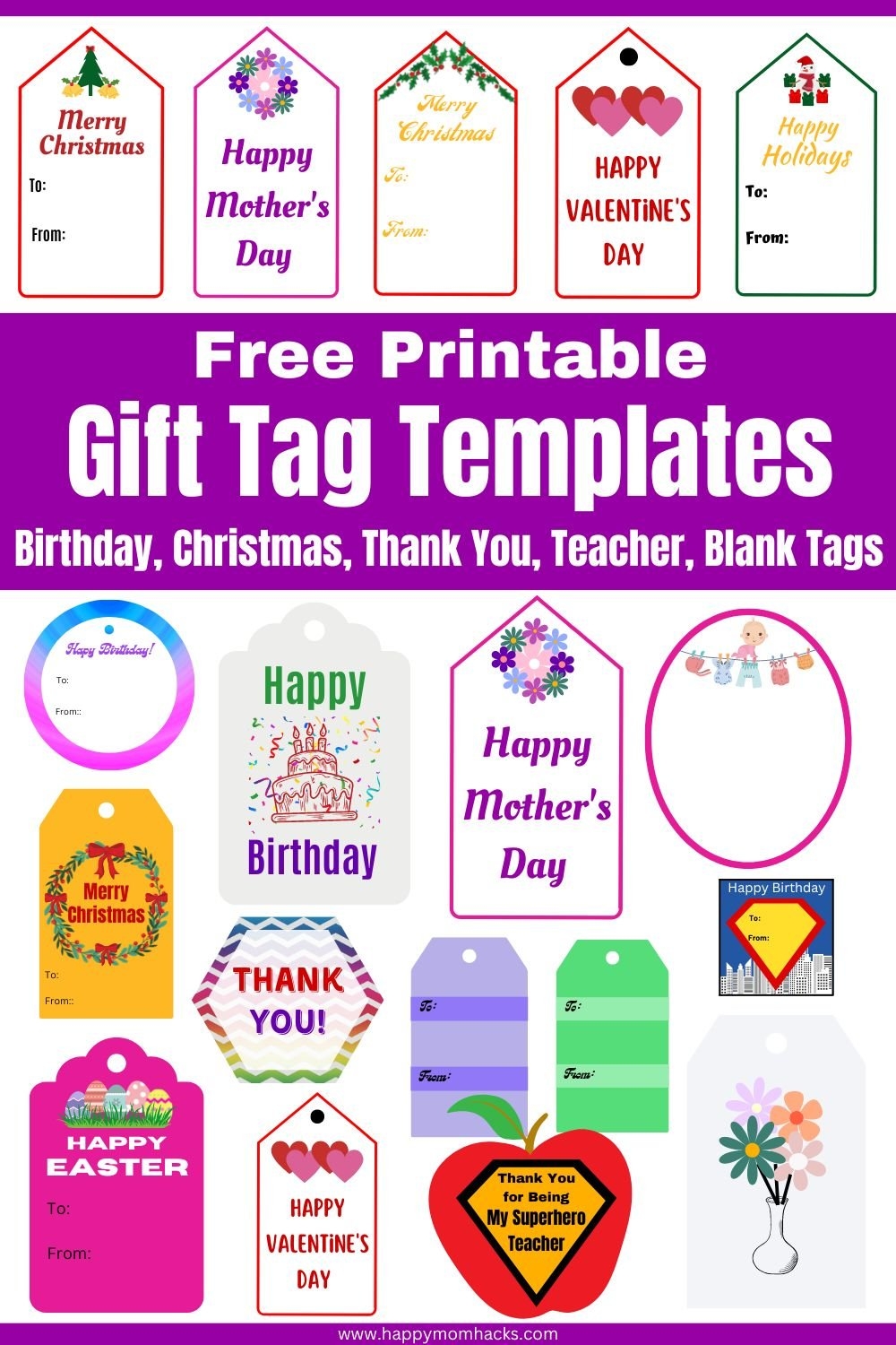 free printable favor tags template