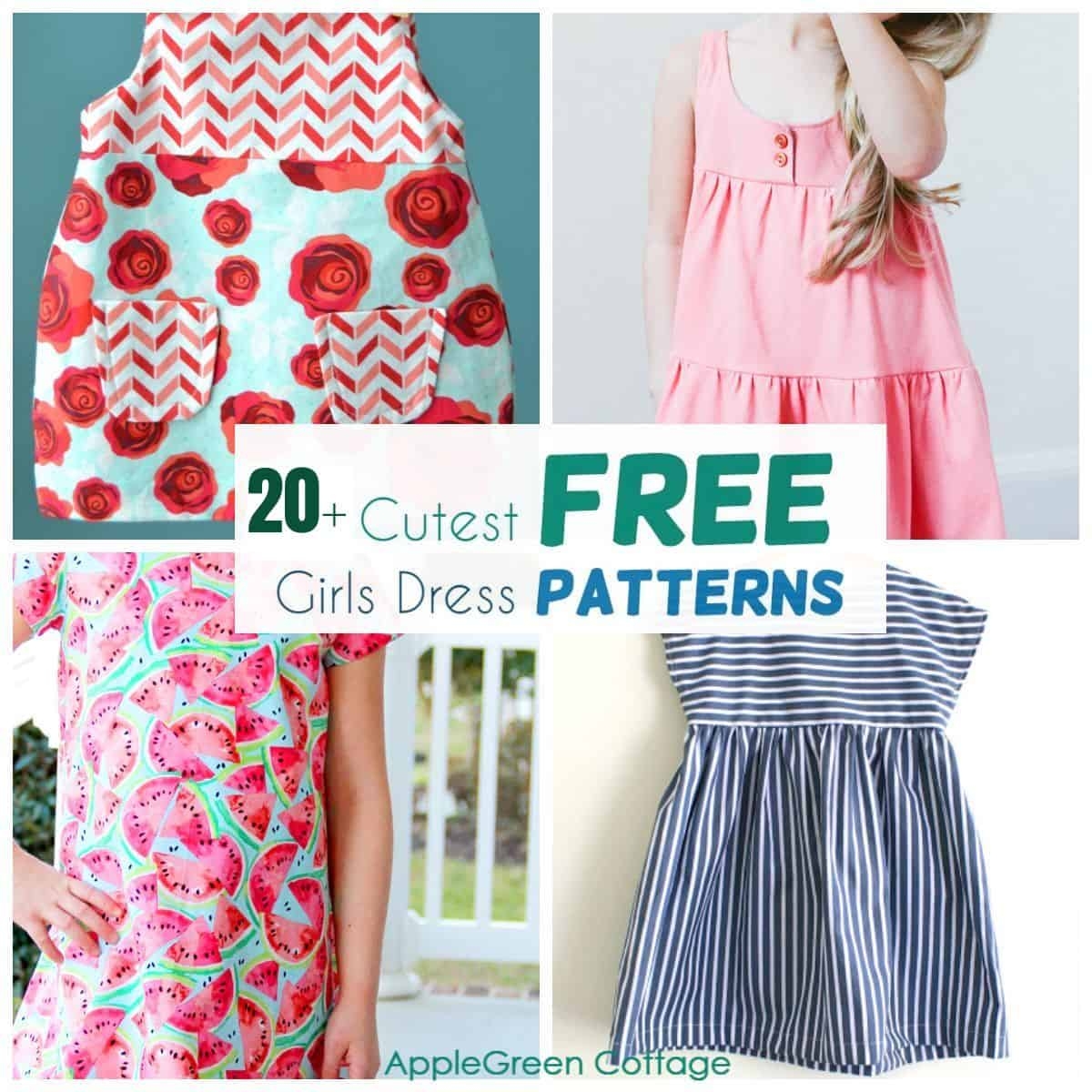 Free Girls Dress Patterns You Can Sew Now AppleGreen Cottage Free Girls Dress Patterns You Can Sew Now AppleGreen Cottage