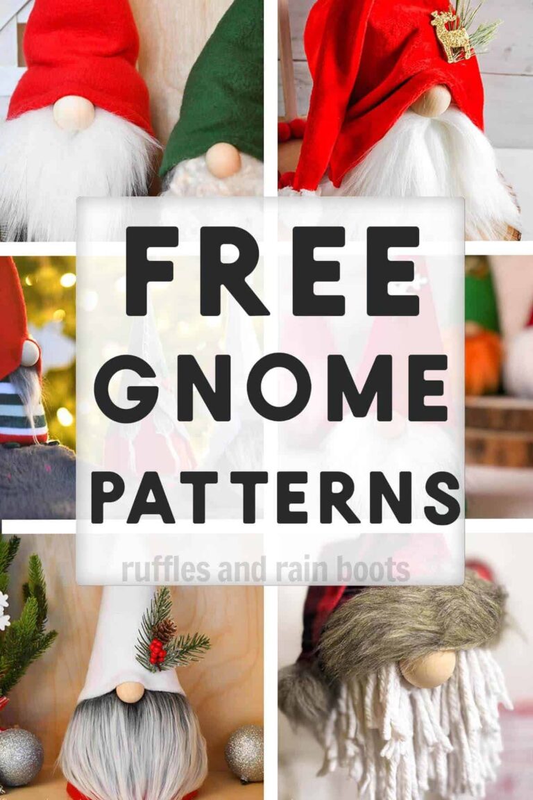 Free Gnome Patterns For DIY Gnomes Ruffles And Rain Boots