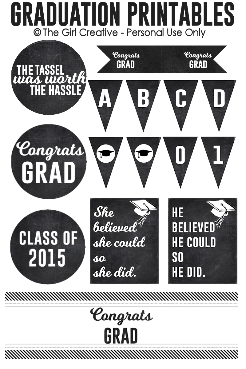 Free Graduation Printables Printable Party Favors