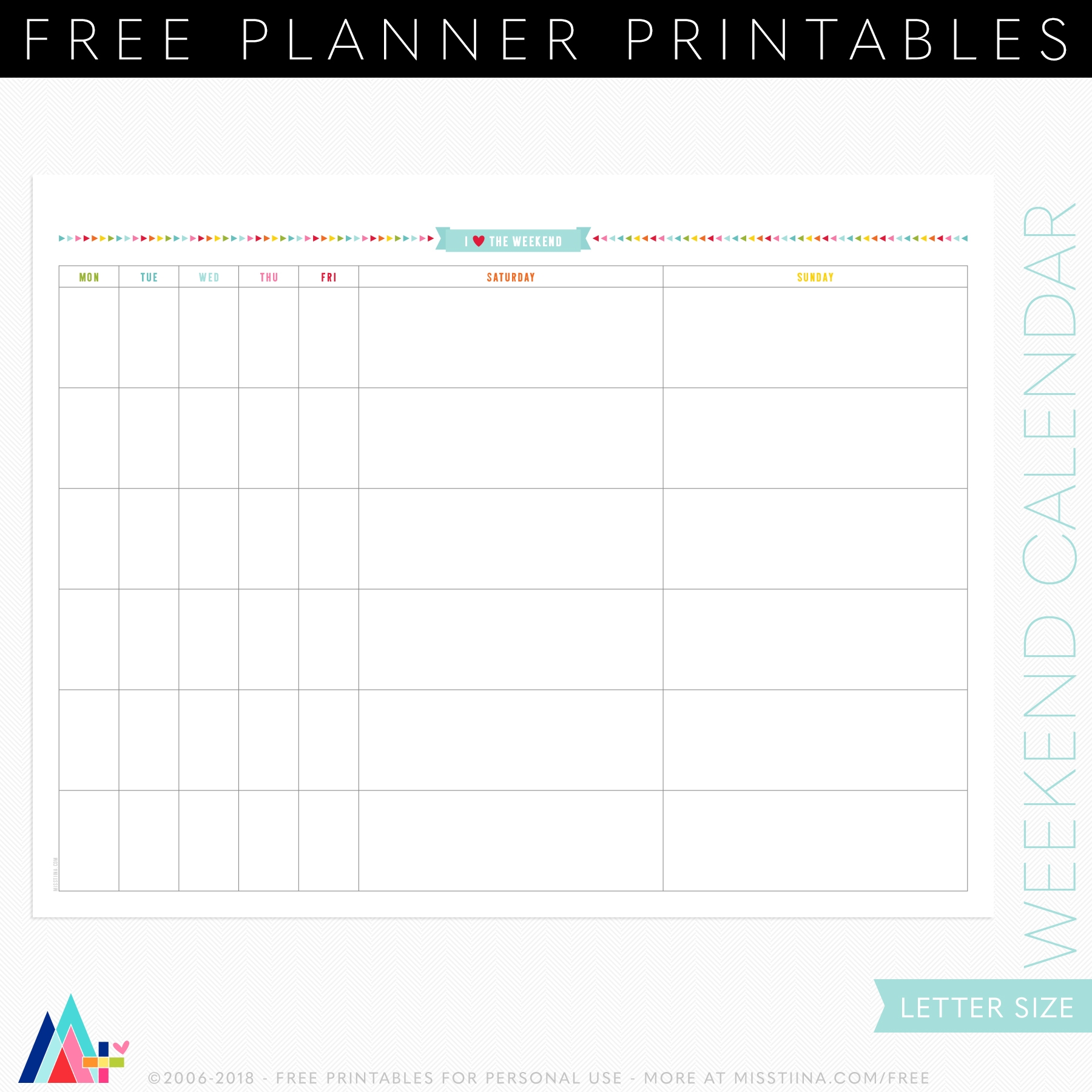 FREE HALF SIZE PLANNER COMBO JUNE 2018 Planner Pages 