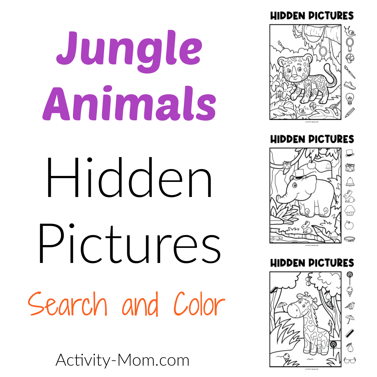 free highlights hidden pictures printable worksheets