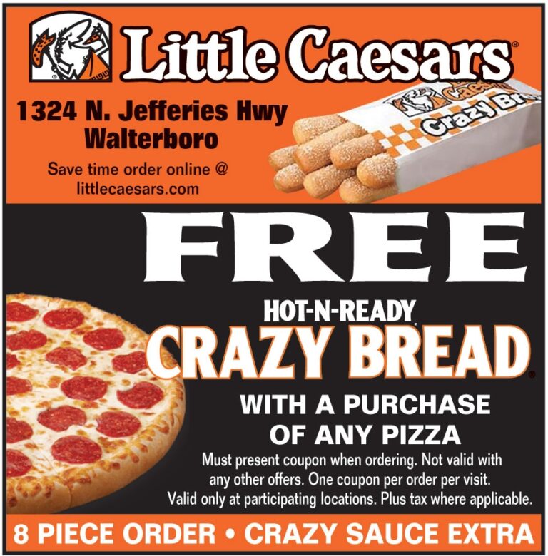 FREE HOT N READY CRAZY BREAD WITH A PURCHASE OF ANY PIZZA Online Printable Coupons USA Local Free Printable Shopping Coupons