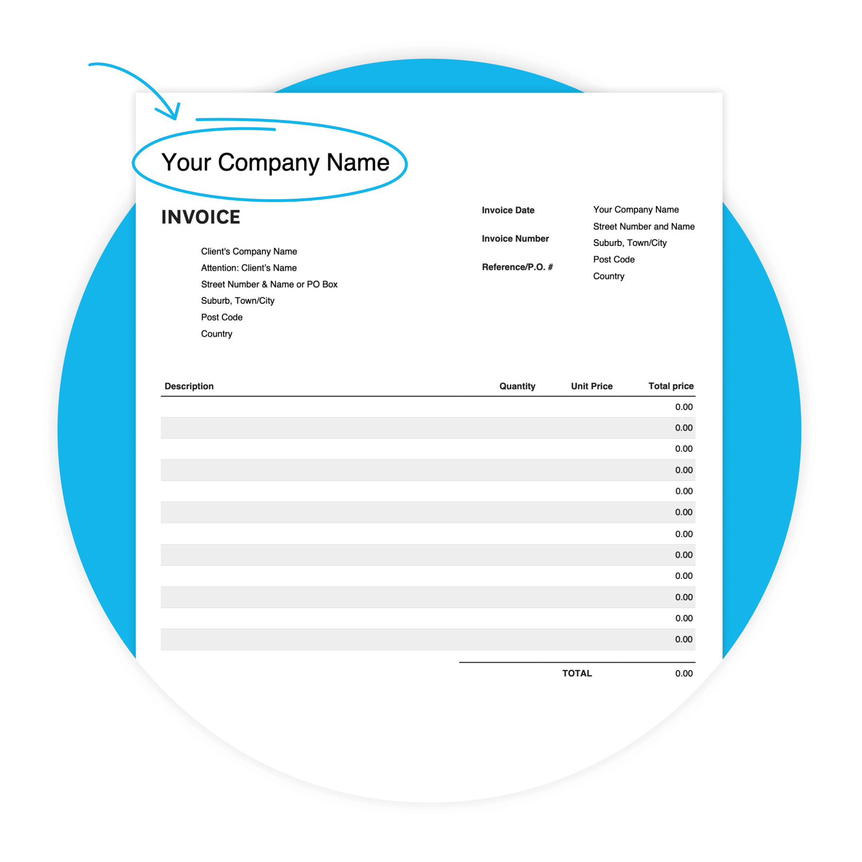 free printable blank invoice