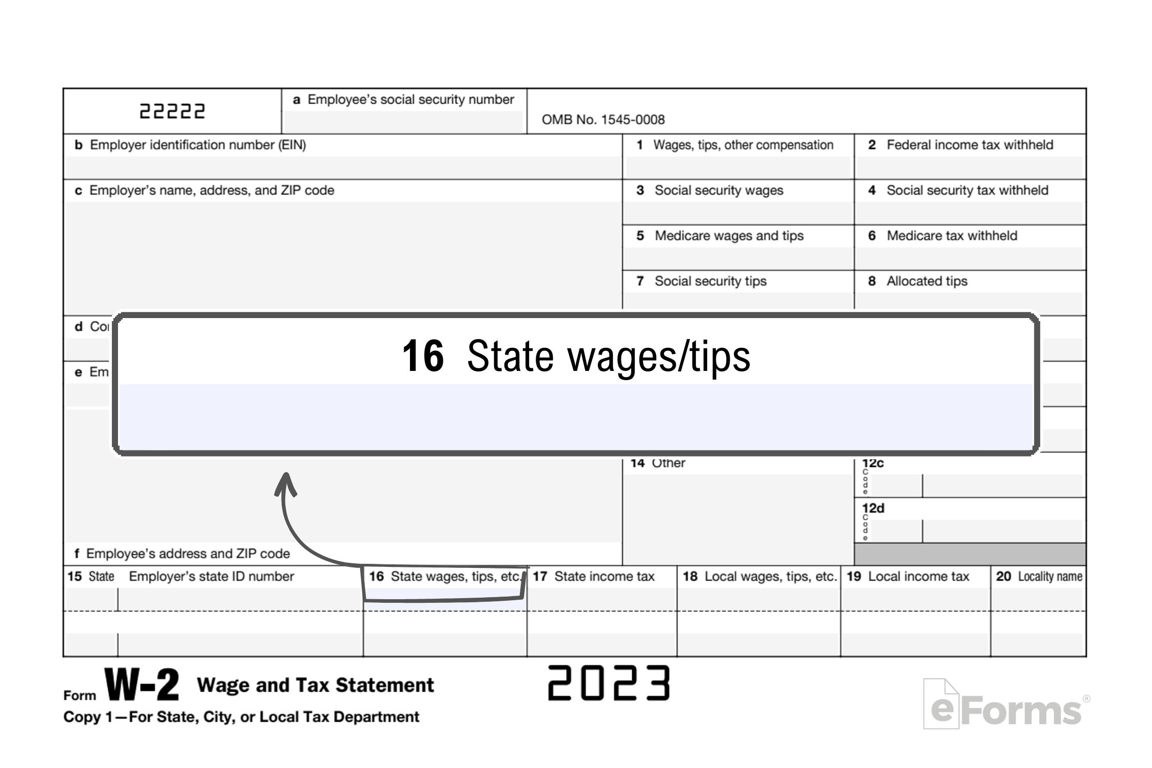 Free IRS Form W 2 Wage And Tax Statement PDF EForms
